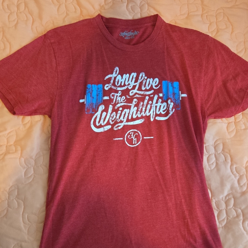 Jekyllhyde Red Long Live The Weightlifter T-Shirt Unisex Small